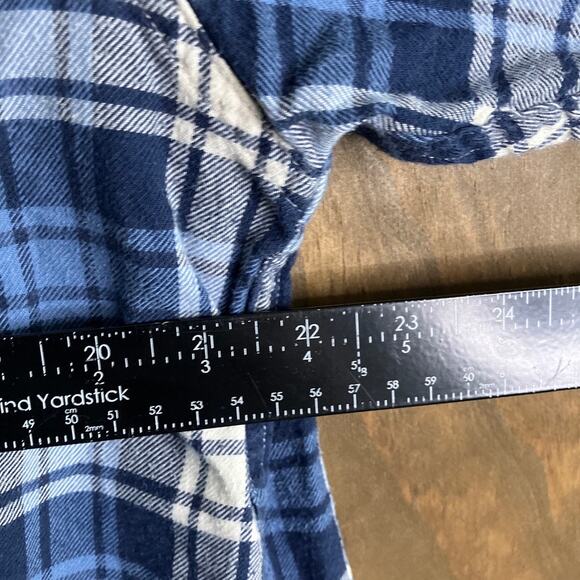 Uniqlo Mens Shirt Blue White Plaid Collared Button Down Long Sleeve XLarge - Picture 7 of 11